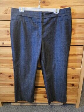 MAURICES Classic Straight-Leg Cropped Dress Pants in Dark Blue. Size 11/12.